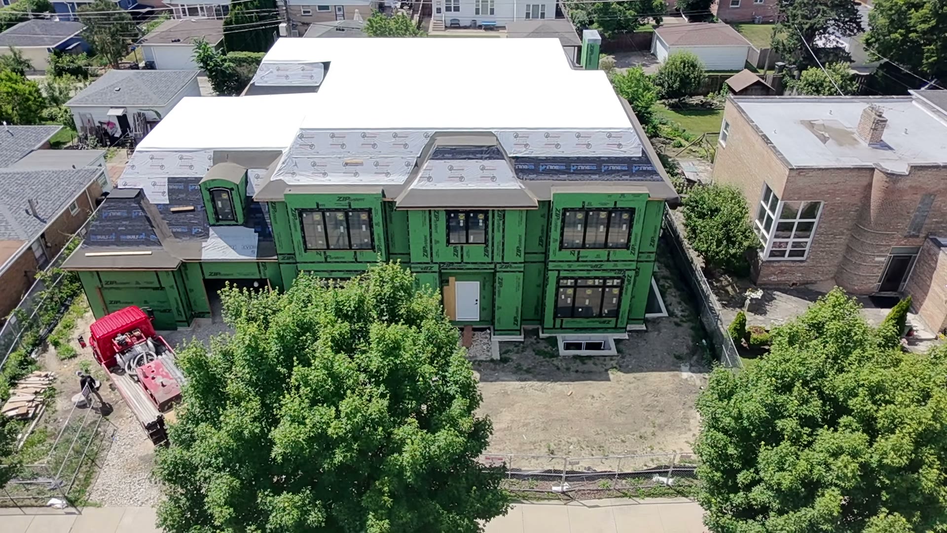 New construction, aerial exterior — video thumbnail